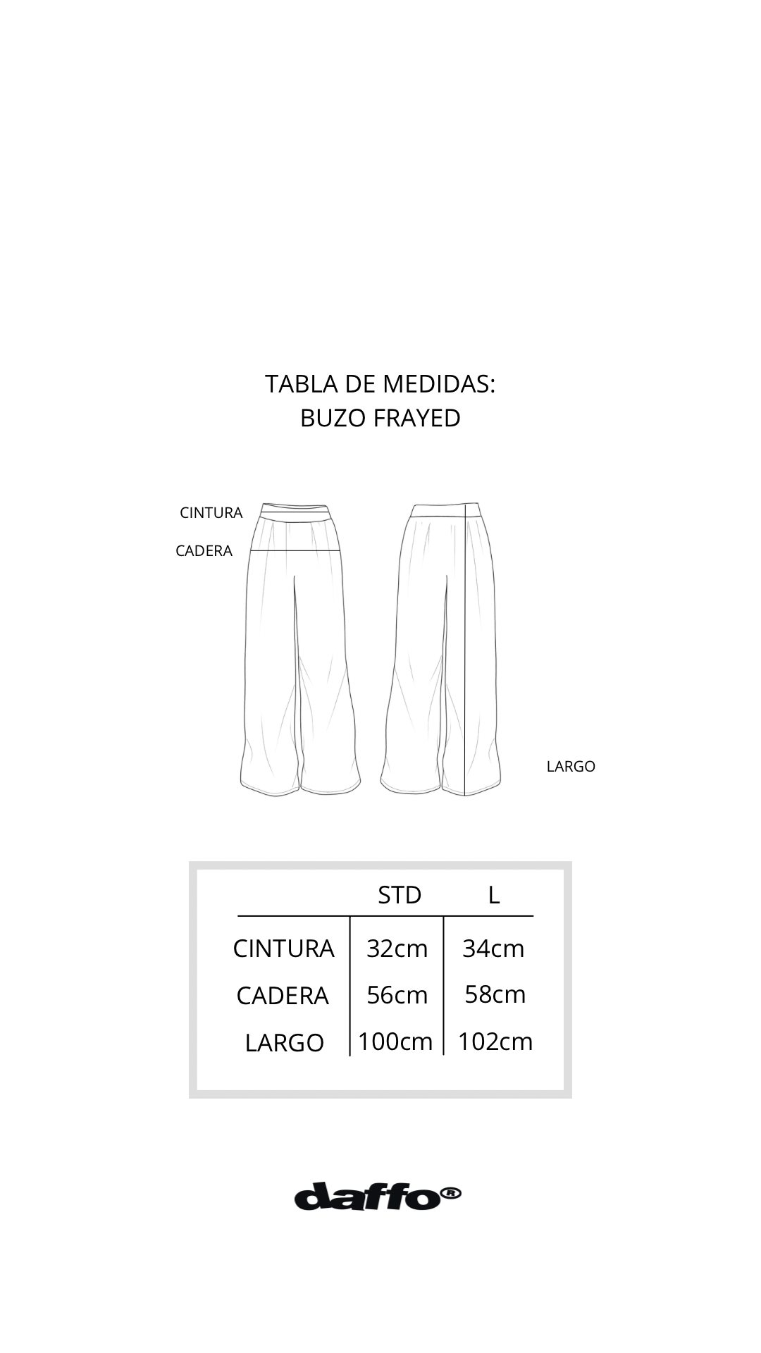 Buzo baggy frayed