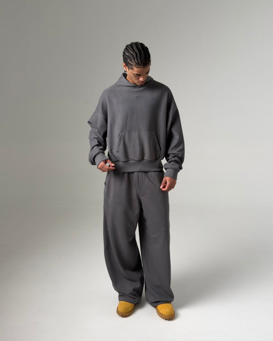 Buzo baggy frayed grey