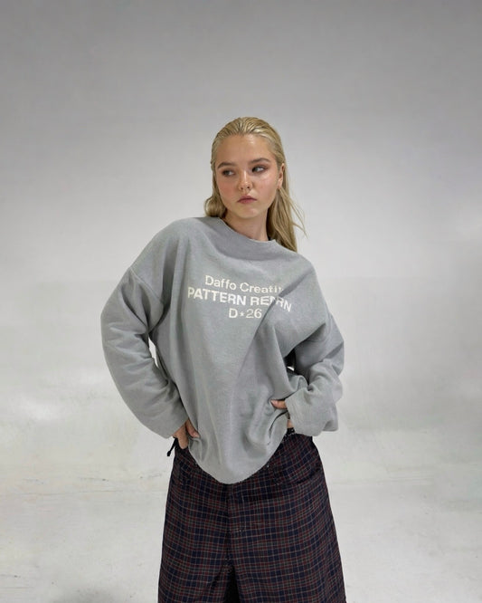 Crewneck sweater pattern reborn ice