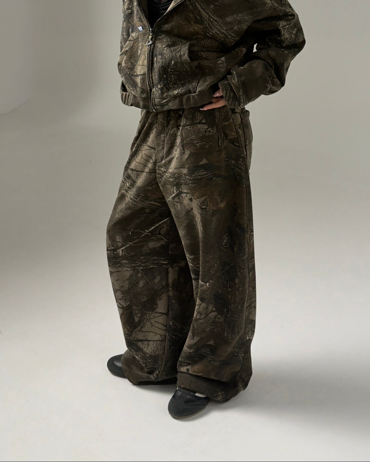Buzo baggy camo forest