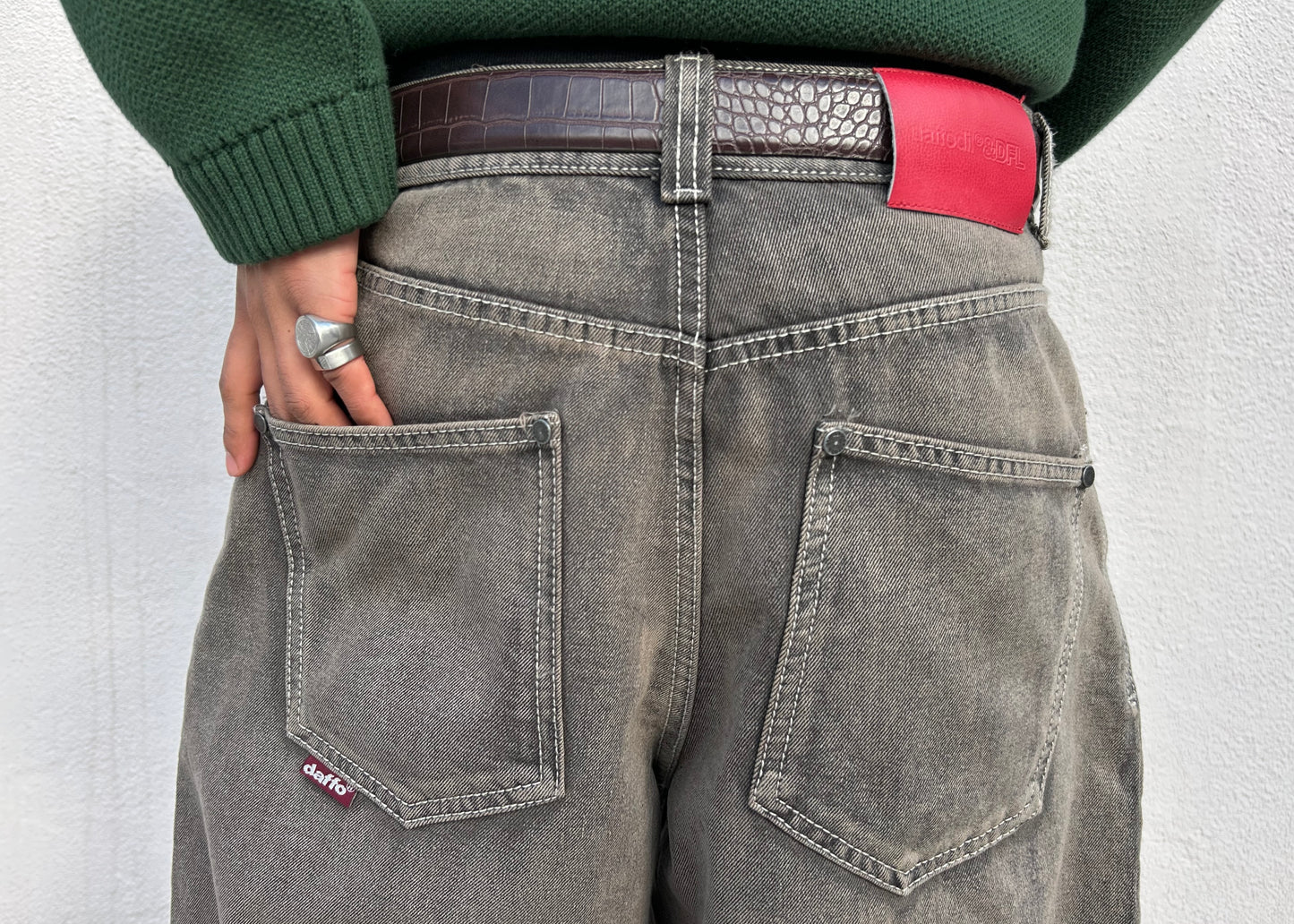 Super baggy zipper brown