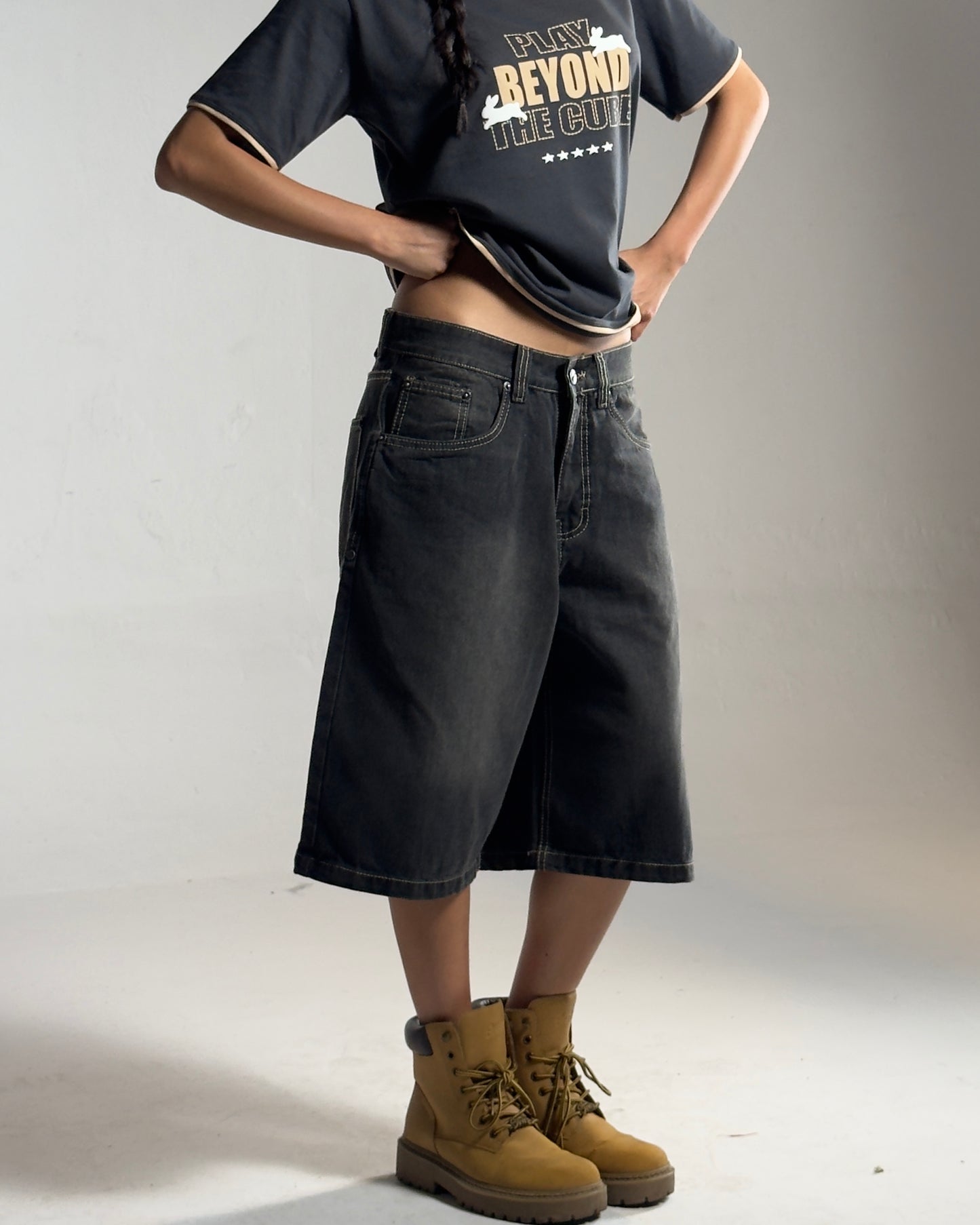 Jort baggy shadow grey