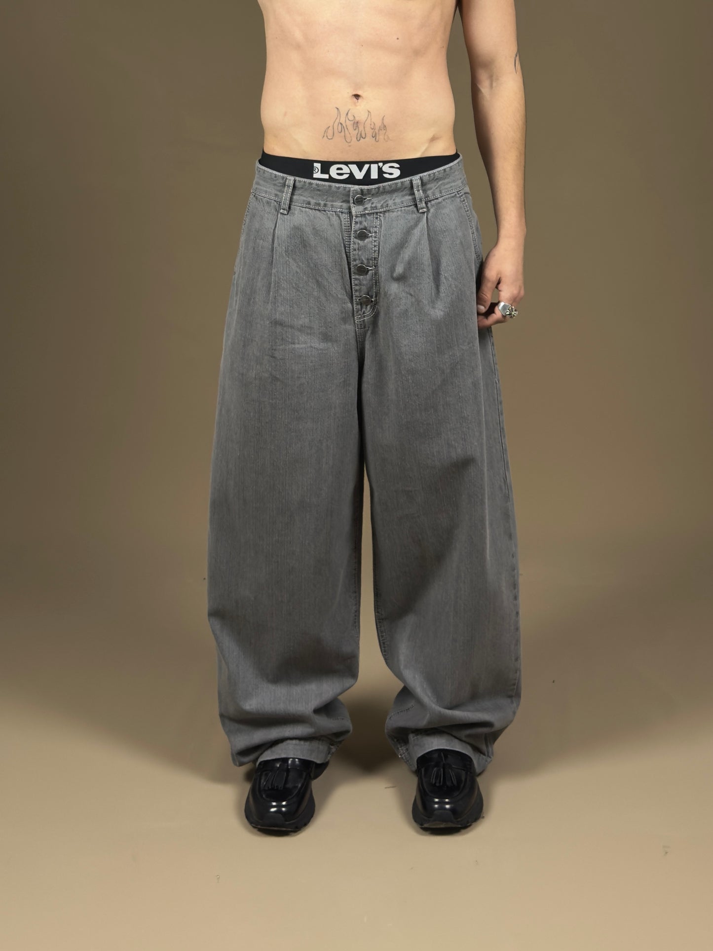 Super baggy bottons silver