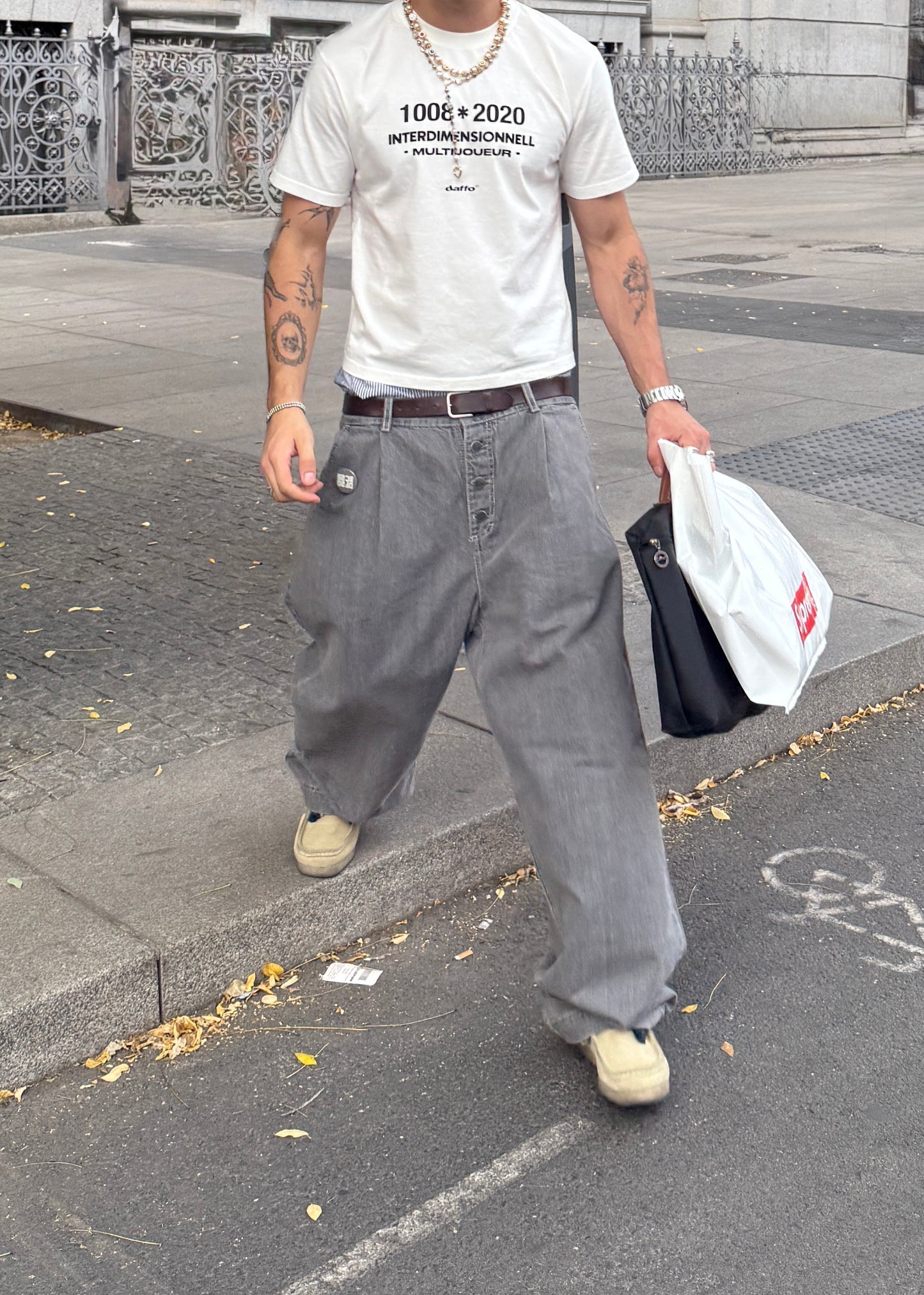 Super baggy bottons silver