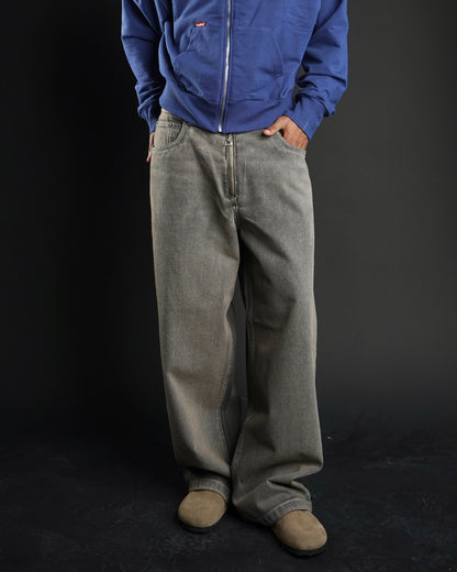 Super baggy zipper brown