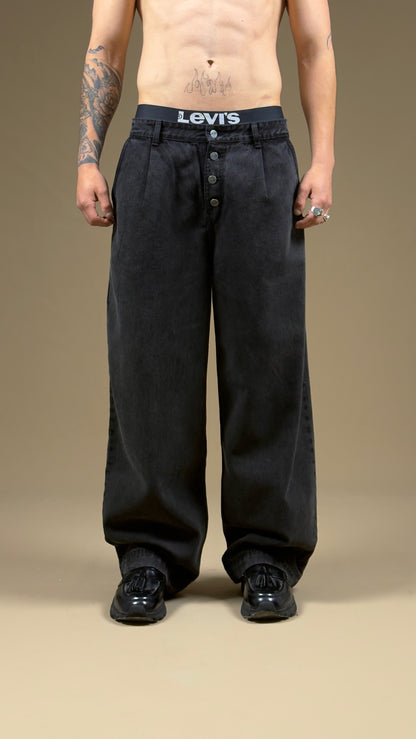 Super baggy bottons black