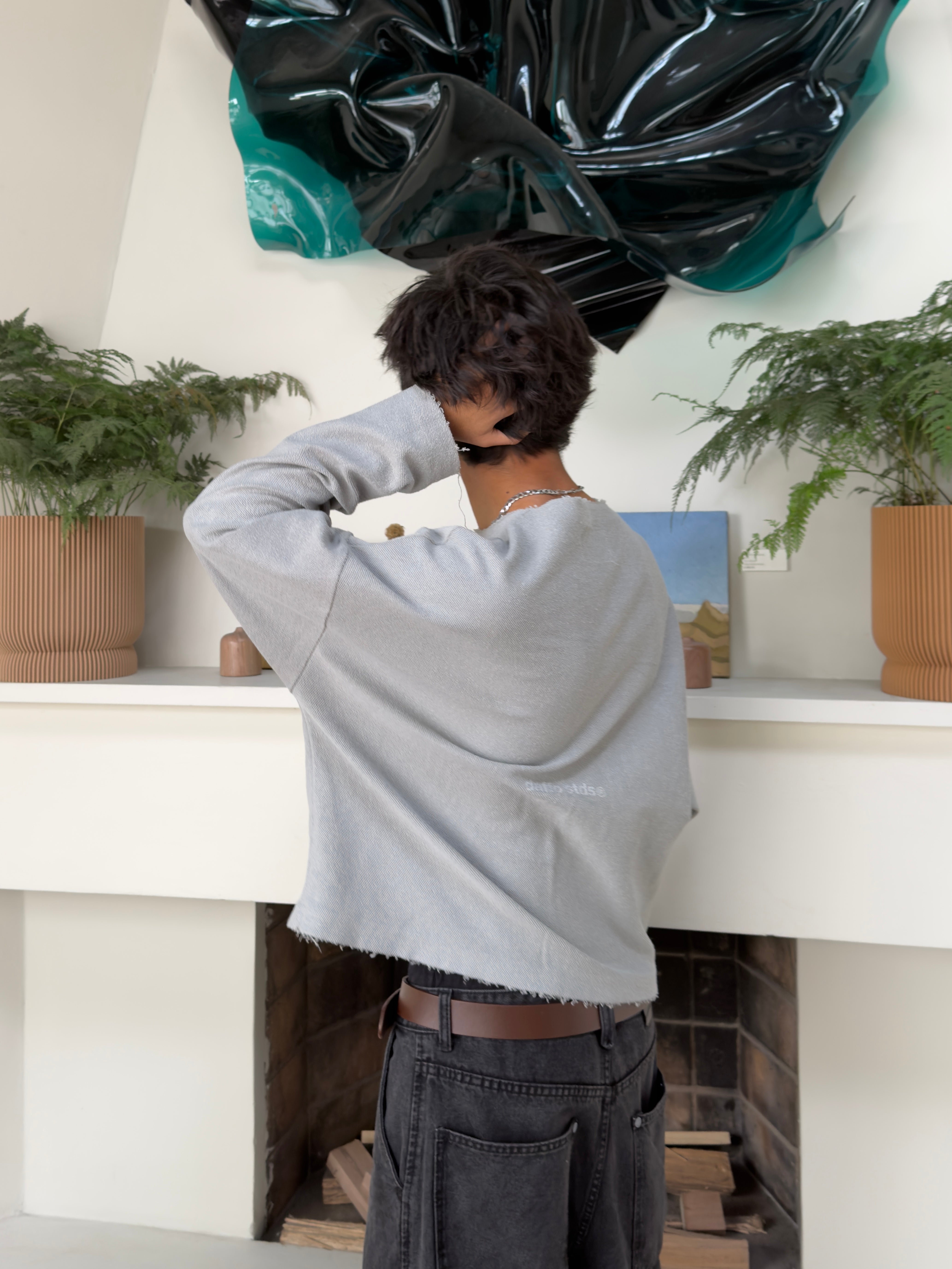 Crewneck sweater pattern reborn ice