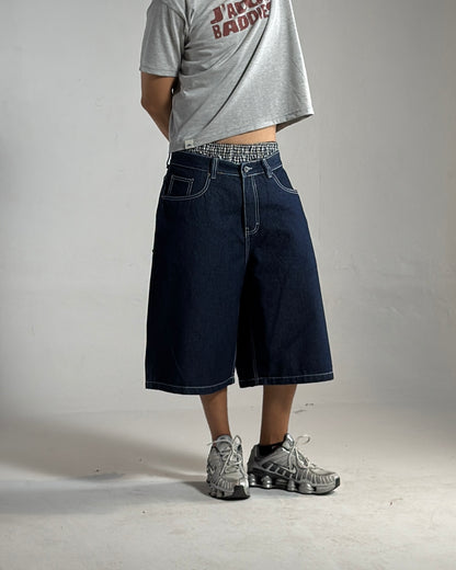Jort baggy raw denim blue