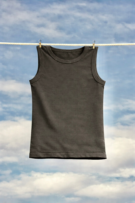 Tank top basic verde oscuro