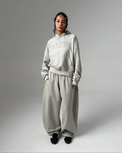 Hoodie cropped DAFFO silver