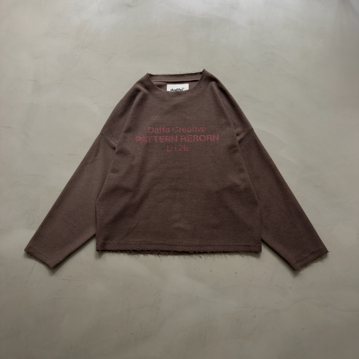 Crewneck sweater pattern reborn brown