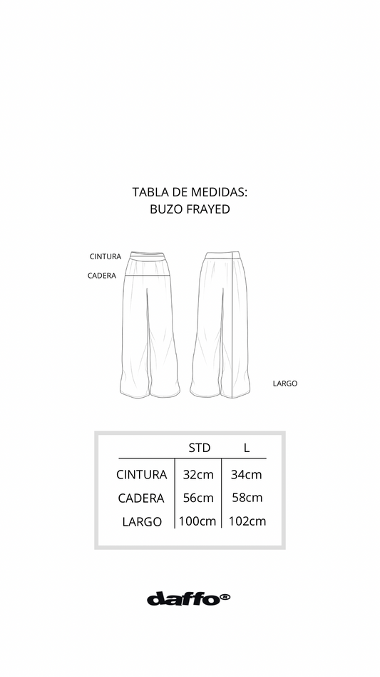 Buzo baggy frayed