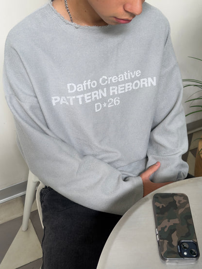 Crewneck sweater pattern reborn ice