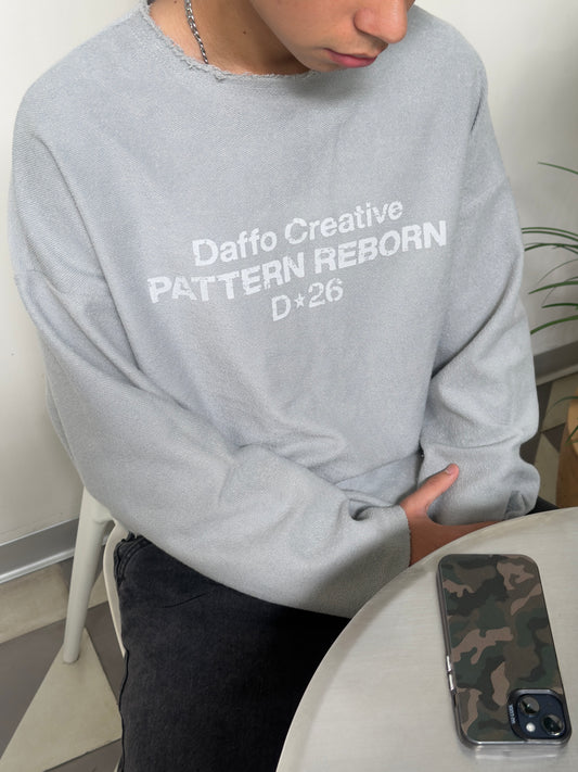 Crewneck sweater pattern reborn ice