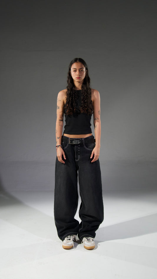 Super baggy stitching white