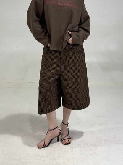 Jort baggy checks yellow