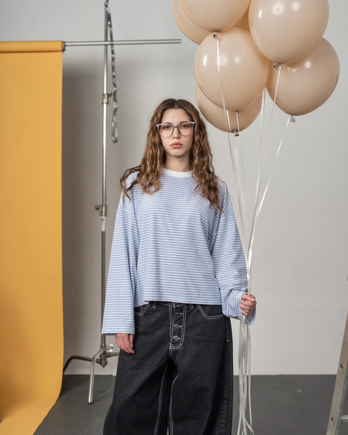 Longsleeve cropped stripes