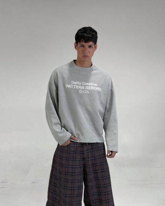 Crewneck sweater pattern reborn ice