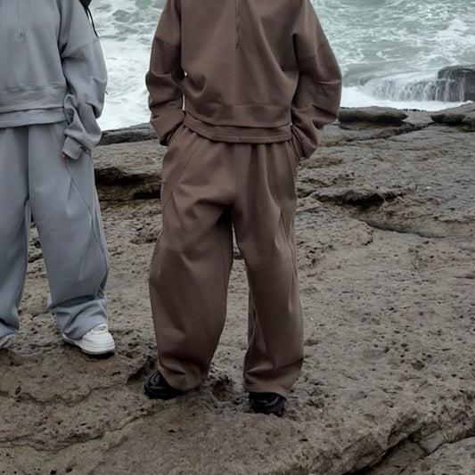 Buzo baggy pliegue cocoa